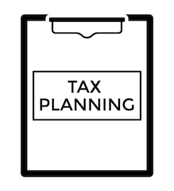 Tax planning image on clipboard, Claudia Weisser B.Comm., FMA, CIM® photo